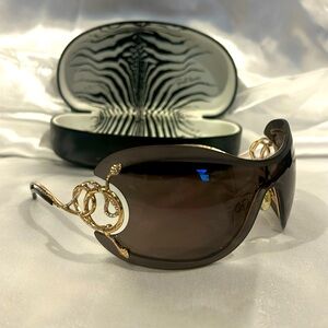 Authentic PreOwned Roberto Cavalli Snake Shield Sunglasses Vintage Collector